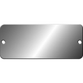 Stock Metal Tags - Aluminum - 3" x 1 1/4" , 1/8" holes