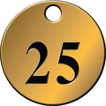 Brass Number Tags - 51-75