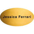 Personalized Metal Badges - 2 1/2" x 1 3/8" oval