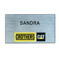 Hot Stamped Engraved Badge - 3" x 1 1/2"