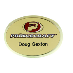 Modified Prestige Badge - 2 11/16" x 2" Oval