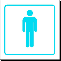 Symbol Sign - Men's Washroom